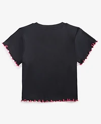 With Jules Big Girls Lettuce-Edge T-Shirt
