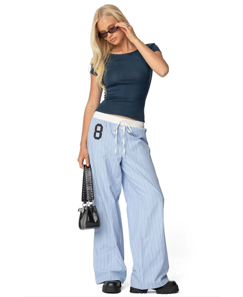 Edikted Womens Becca Boat Neck Top