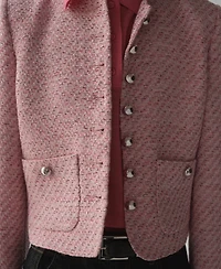 Mango Women's Fitted Tweed Jacket