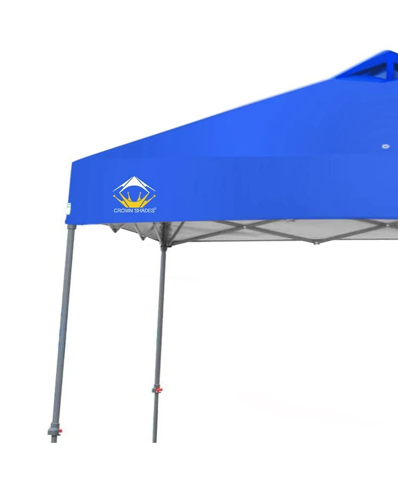 Crown Shades 11' x 11' Base 9' x 9' Top Instant Pop Up Canopy w/Carry Bag