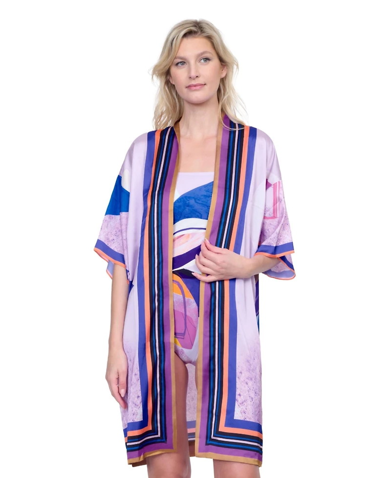 Paradiso Robe with Flutter Sleeves and Tie