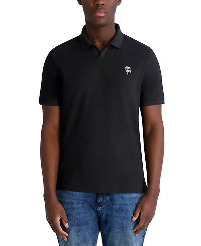 Karl Lagerfeld Paris Men's Regular-Fit Head Pique Polo Shirt