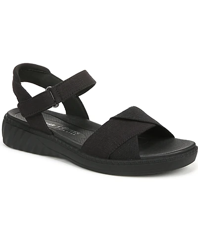 LifeStride Women's Lane Washable Open Round Toe Strappy Sandals