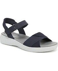 LifeStride Women's Lane Washable Open Round Toe Strappy Sandals