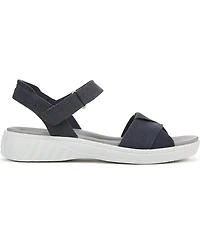LifeStride Women's Lane Washable Open Round Toe Strappy Sandals
