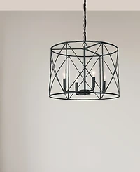 Dainolite 14" Metal Calah 4 Light Led Chandelier