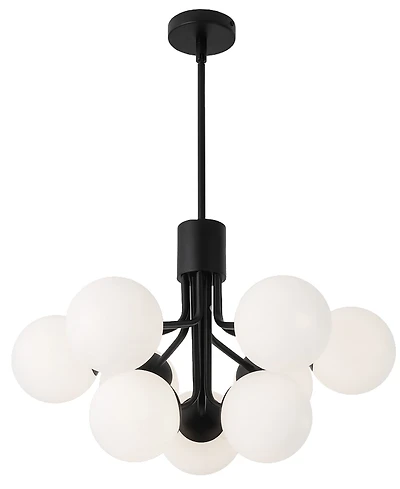 Dainolite 15.75" Metal Amanda 9 Light Chandelier