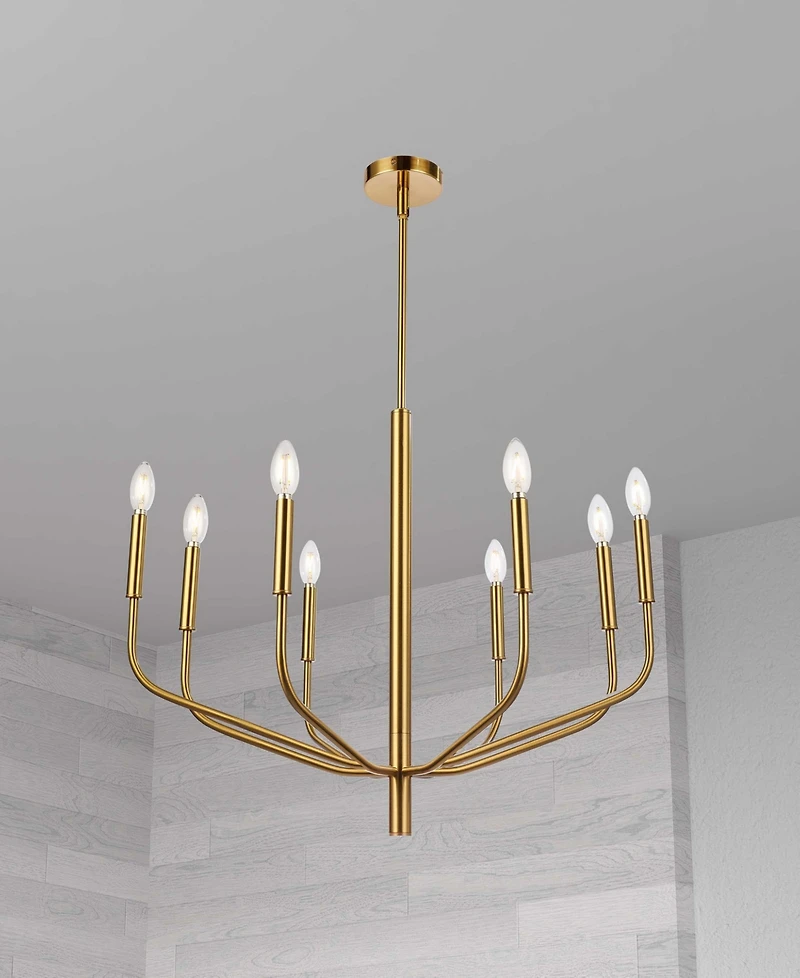 Dainolite 23.5" Metal Eleanor 6 Light Chandelier