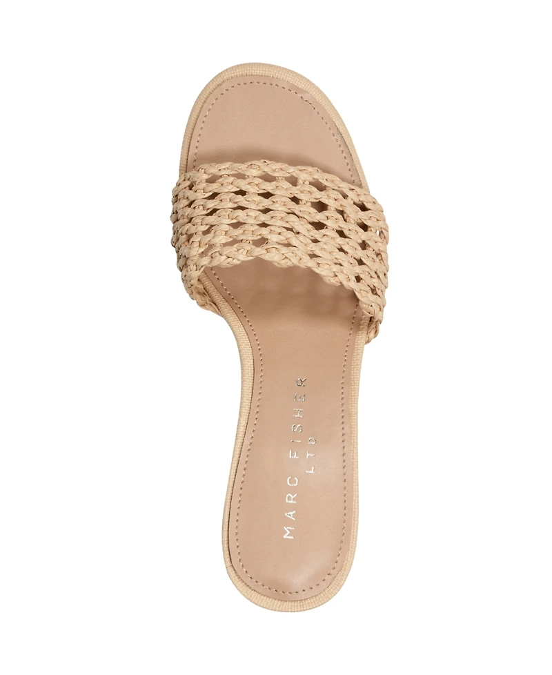 Marc Fisher Ltd Women's Jazmine Woven Slip-On Sandals