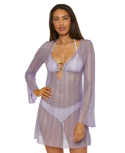 Becca Women's Golden Crochet Ring-Front Cover-Up
