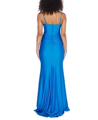 B Darlin Juniors' Corset Ruched Gown