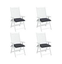 Chair Cushions 4 pcs Anthracite 15.7"x15.7"x2.8" Oxford Fabric
