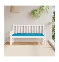 Garden Bench Cushion Light Blue 59.1"x19.7"x2.8" Oxford Fabric