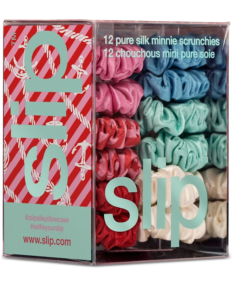Slip 12-Pc. Pure Silk Minnie Scrunchies Set