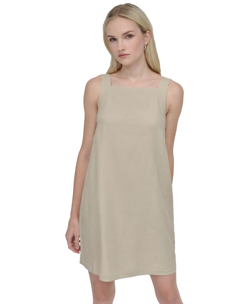 Dkny Women's Bow-Back Sleeveless A-Line Dress