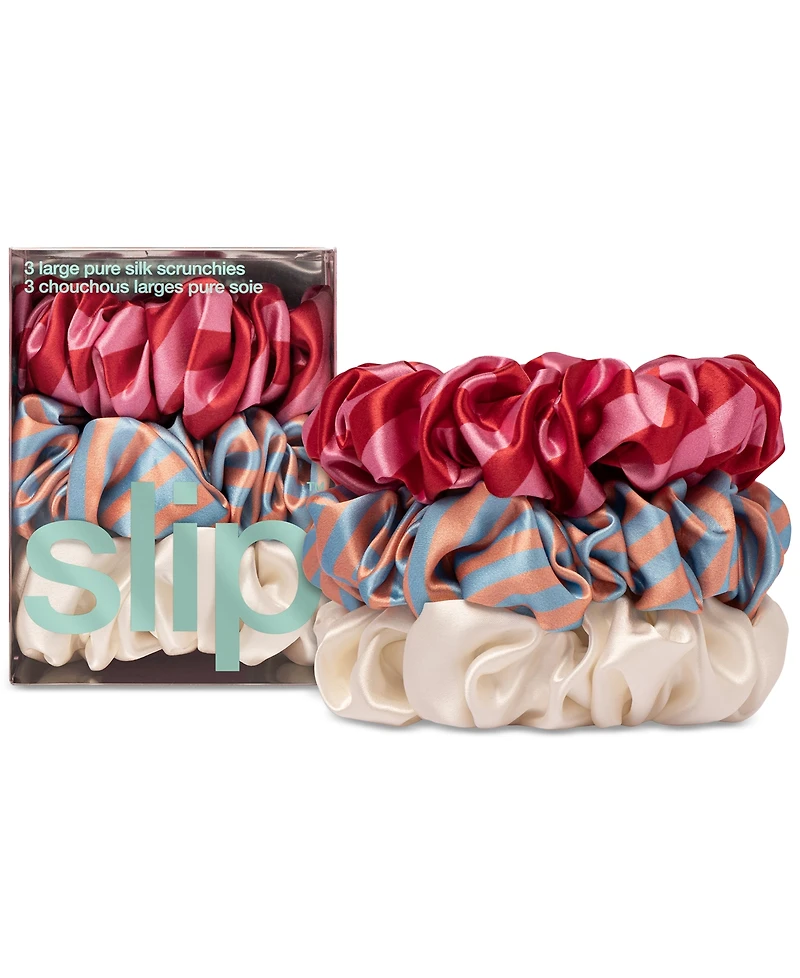 Slip 3-Pc. Pure Silk Large Scrunchies Set