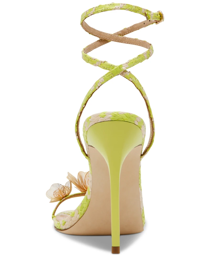 Steve Madden Women's Sheila Floral Embellished Stiletto Sandals