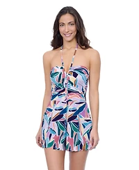Profile by Gottex Women's Aura Bandeau Romper Swim One Piece