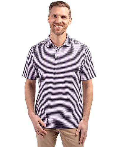 Cutter & Buck Big Tall Virtue Eco Pique Stripe Recycled Polo Shirt