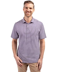 Cutter & Buck Big Tall Virtue Eco Pique Stripe Recycled Polo Shirt