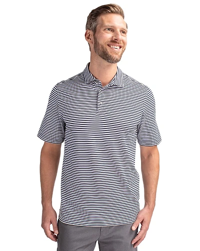 Cutter & Buck Big Tall Virtue Eco Pique Stripe Recycled Polo Shirt