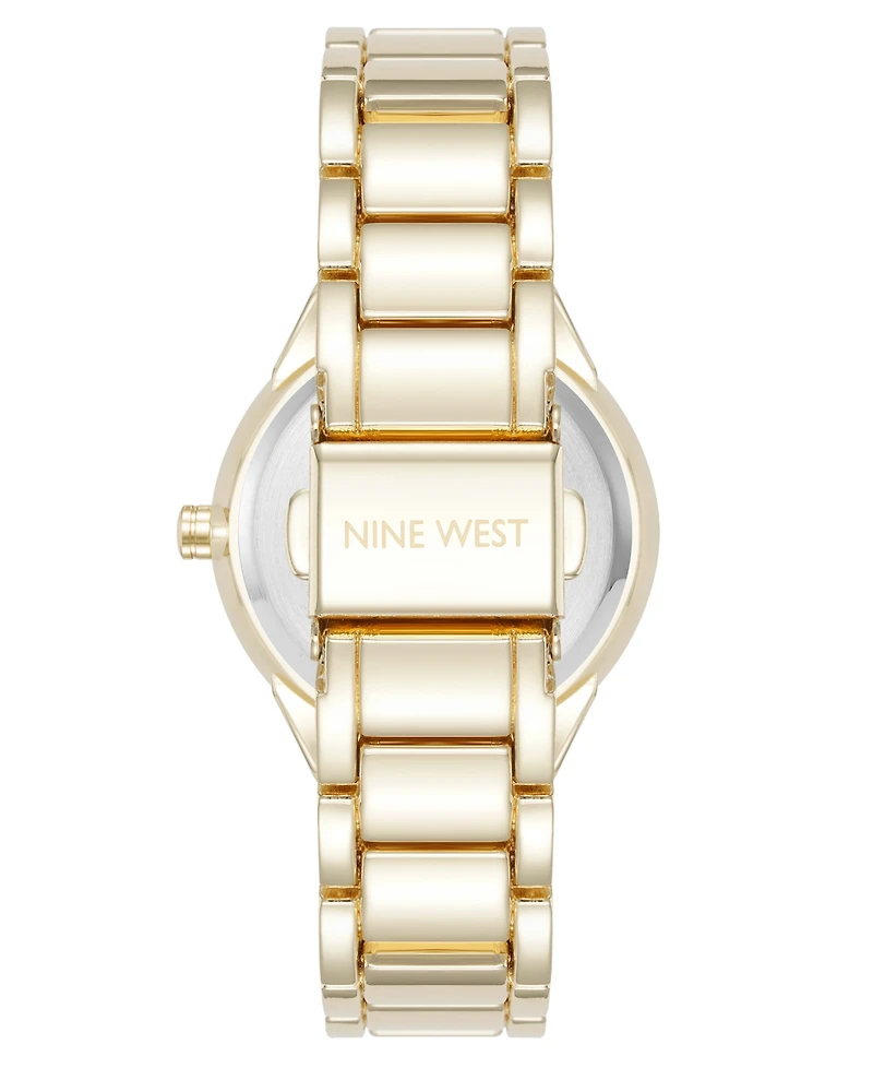 Nine West Women's Quartz and Gold-Tone Metal Alloy Watch
