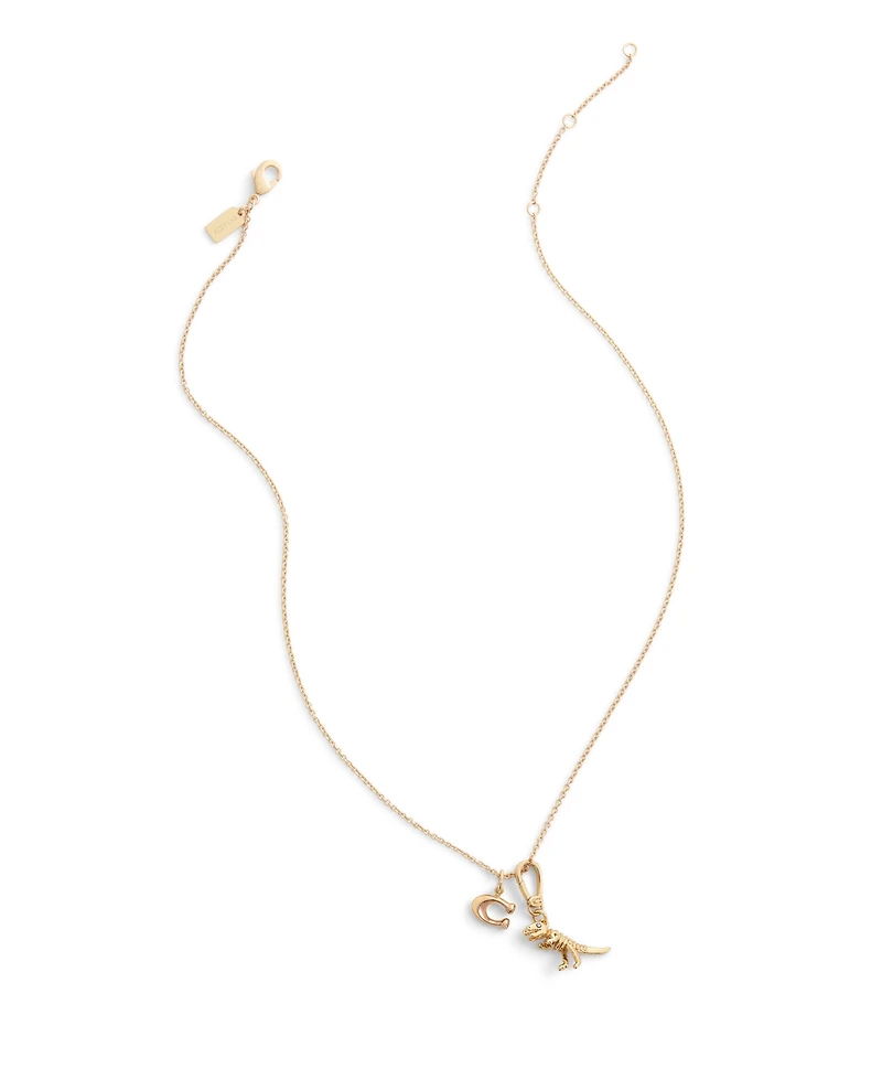 Coach Gold Collectible Signature Rexy Dino Charms