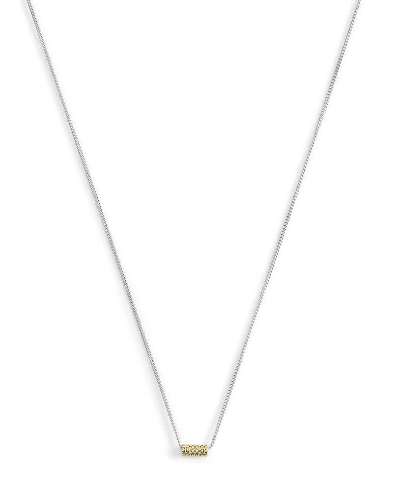 Coach Signature Quilted Tube Pendant Necklace