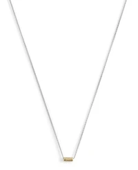 Coach Signature Quilted Tube Pendant Necklace