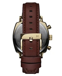 Mvmt Men's Mulholland Racer Brown Leather Strap Watch, 42mm