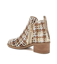 Xti Women's Braided Booties with Side Zipper