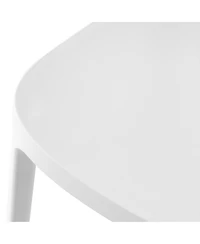 Outdoor Modern Stackable Plastic Patio Dining Chairs (Set of