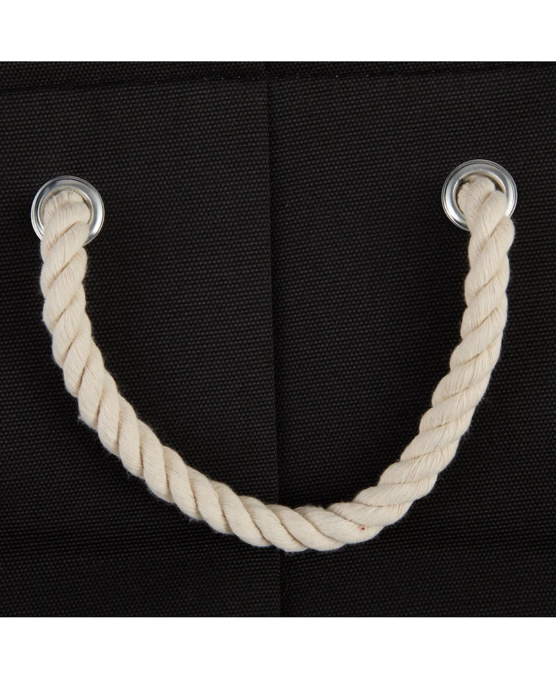 Bone Dry Collapsible Pet Storage Bin with Rope Handles Solid Paw Print