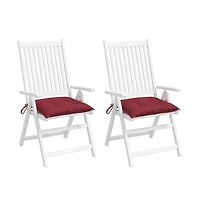 Pallet Cushions 2 pcs Wine Red 19.7"x19.7"x2.8" Oxford Fabric