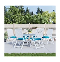 Chair Cushions 6 pcs Light Blue 15.7"x15.7"x2.8" Oxford Fabric