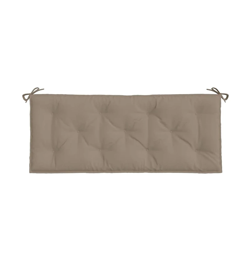 Garden Bench Cushions 2 pcs Taupe 47.2"x19.7"x2.8" Oxford Fabric
