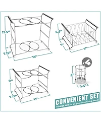 Sorbus 7-Piece Stackable Buffet Caddy - Ideal for Dining Table, Party, Buffet, Kitchen, Entertaining