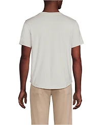 Lands' End Men's Short Sleeve Supima Curved Hem Tee