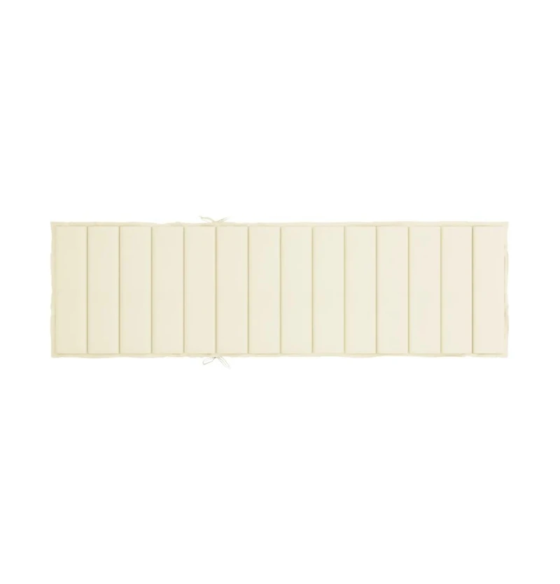 Sun Lounger Cushion Cream 78.7"x23.6"x1.2" Oxford Fabric