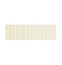 Sun Lounger Cushion Cream 78.7"x23.6"x1.2" Oxford Fabric