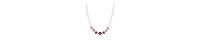 2028 Faux Cultivated Pearl Purple Glass Bead Necklace