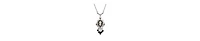 2028 Resin Cameo Glass Crystal Necklace