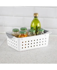 Sterilite White Small Ultra Basket Durable Plastic Storage Organizer, (12 Pack)