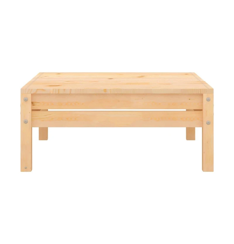 Patio Footstool Solid Wood Pine