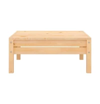 Patio Footstool Solid Wood Pine