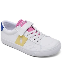 Polo Ralph Lauren Little Girls Ryley Fastening Strap Casual Sneakers from Finish Line