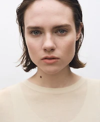 Mango Women's Oversize Short Sleeve Sweater