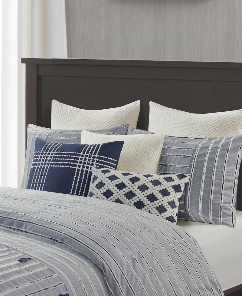 Madison Park Signature Essence Clipped Jacquard 10-Pc. Comforter Set, King