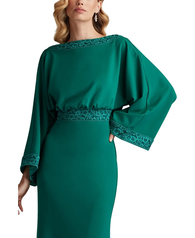 Tadashi Shoji Women's Moline Cowl Back Gown