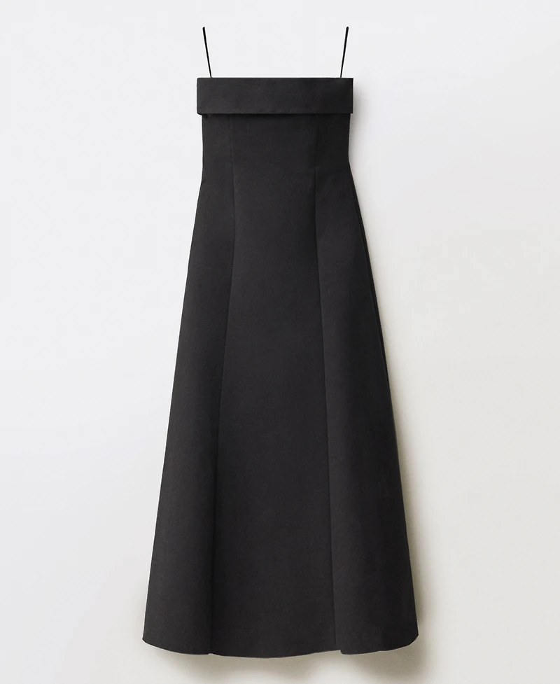 Mango Women's Strapless Flared Dress